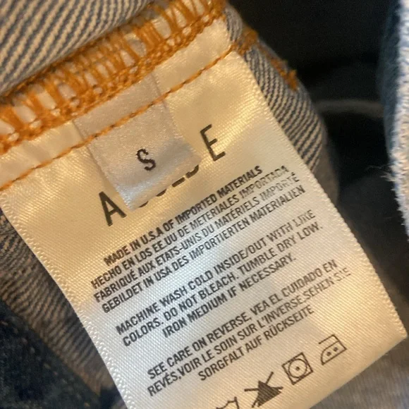 Agolde Light Blue Jean Jacket - Picture 6 of 7